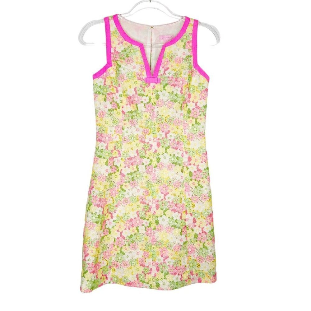NEW Lilly Pulitzer Eyelet Lace Percy Dress Size 0 - Picture 2 of 12